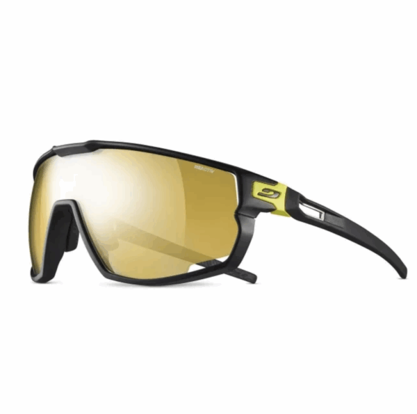 Lunettes Julbo Rush – Noir / Jaune – Reactiv 1-3 Light Amplifier