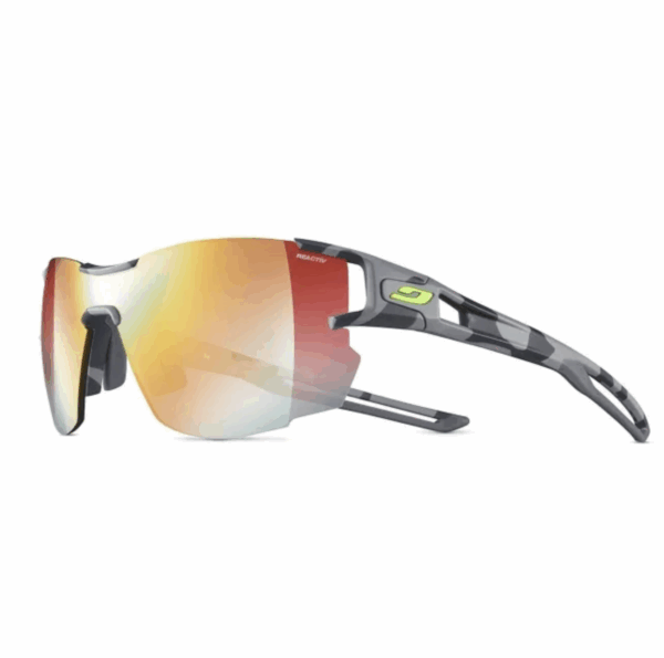 Lunettes Julbo Aerolite – Camo / Gris – Reactiv 1-3 Light Amplifier